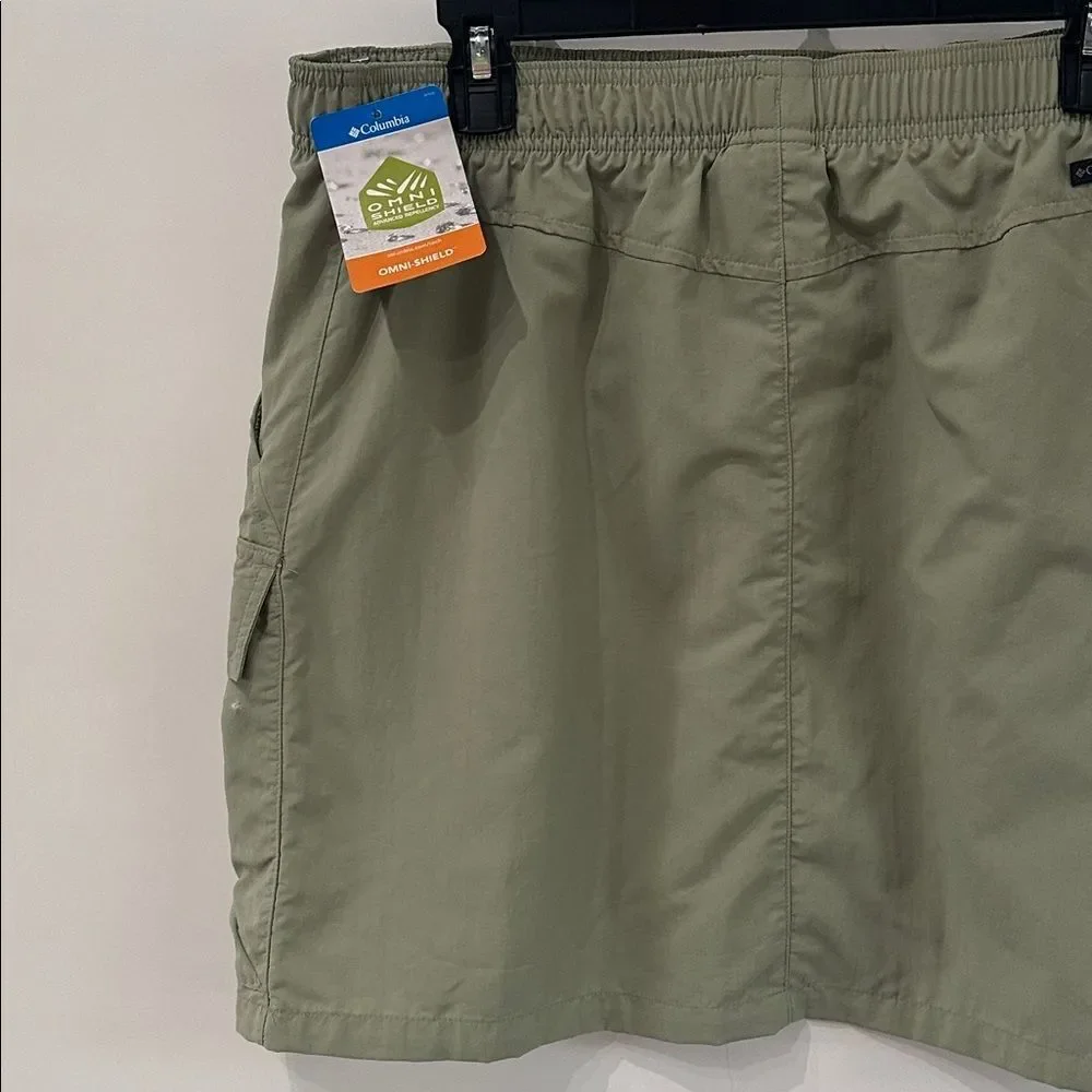 Columbia Sandier Cargo Skirt NEW Safari Green Large Omni Shade/Shield Athletic